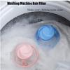 New Washing Machine Hair Filter Cleaning Mesh Bag Home Floating Catcher Pouch Laundry Lint Mesh Bag Cozy Bed Hurricane (Blue) view 4