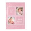 inkArts Baby Girl Gifts Personalized Baby Blanket with 2 Pictures Custom Baby Blankets Customized Receiving Blanket for Girls, 15 Colors Available, 30"x40" view 3