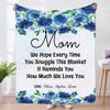 NAZENTI Blankets for Mom, Personalized Gifts for Mom for Christmas Mothers Day Custom Mom Gifts Mom Birthday Gifts for Mom from Daughter Son, Mom Gifts for Mother's Day Throw Fleece Sherpa Blanket view 1
