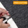 Nuanchu 1 Roll Large Semi Finished Outdoor Mat 16 x 79 Inch Narrow Door Mat Non Slip Boot Rugs Waterproof Carpet Roll for Bathroom Entryway Indoor Outdoor (Classic Grey) view 3