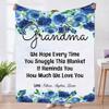 Blankets for Grandma, Personalized Gifts for Grandma for Christmas Mothers Day ,Custom Grandma Gifts Birthday Gifts for Grandma from Daughter Son, Grandma Gifts for Mother's Day Throw Fleece Blanket view 1