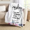 Blankets for Grandma, Personalized Gifts for Grandma for Christmas Mothers Day ,Custom Grandma Gifts Birthday Gifts for Grandma from Daughter Son, Grandma Gifts for Mother's Day Throw Fleece Blanket view 2