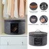Felt Hat Storage Bucket,Portable Pressure and Dirty Travel Storage Bag,Perspective Clothing Toy Storage Bag Hat Storage Box Men and Women Hat Storage Box view 3