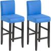 Telusu Stretchy Bar Stool Covers 2/4/ 6 Pack Soft Barstool Slipcover Furniture Chair Seat Cover with Elastic Bottom Washable Short Back Dining Chair Covers for Wedding Party view 1
