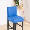 Telusu Stretchy Bar Stool Covers 2/4/ 6 Pack Soft Barstool Slipcover Furniture Chair Seat Cover with Elastic Bottom Washable Short Back Dining Chair Covers for Wedding Party view 2