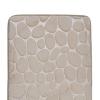 1 Set Bath Mats for Bathroom Non Slip, Cobblestone Pattern Toilet Lid Cover Super Soft Polyester Foldable Anti-skid Bathroom Rug for Bathtubs,Water Absorbent Rain Showers and Under The Sink Sky Blue view 3