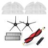CRNVR Compatible with Roborock 2020 New Detachable Main Brush,5 Arms Silicon Side Brush Roll Brush Compatible with Roborock S6 S50 S5max S6 MaxV S4 E4 (Color : Pack v5 Black) view 1