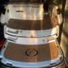 Boat EVA Faux Teak Decking Floor Compatible with Cobalt 302 Swim Platform Cockpit view 4