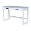 IC International Concepts Solid Wood Carson Desk with Two Drawers, Chalk/White view 1