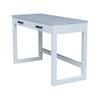 IC International Concepts Solid Wood Carson Desk with Two Drawers, Chalk/White view 4