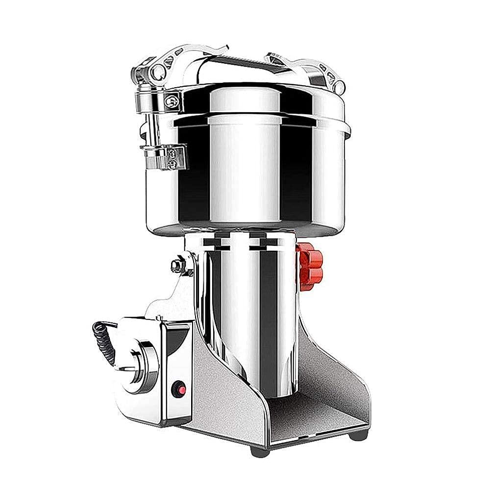 BHFRYU Grain Crusher 1000g Electric Mill Swing Type Stainless Steel Grain Cereal Mill Flour Powder Machine Herb Pulverizer Superfine Powder Machine