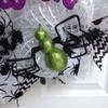 Happy Halloween Spider Wreath Handmade Deco Mesh. Available in 24 inch and 28 inch diameters view 2