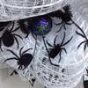 Happy Halloween Spider Wreath Handmade Deco Mesh. Available in 24 inch and 28 inch diameters view 3