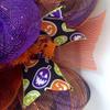 Spooky Beware Halloween Wreath with Large Spider Handmade Deco Mesh. Available in 24 inch and 28 inch diameters view 3