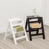 Step Stool, 4-Step or 3-Step Folding, Portable, Made of The Solid Wood, Four Color Available (White, 3 Step) view 1
