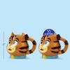 100 North ESNCHMG-CT-2PK Smiling Orange Cat Character 18 ounce Glossy Ceramic Coffee Tea Cup Mug For Your Favorite Morning Brew Pack of 2 view 2