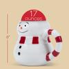 100 North Chubby White Snowman with Black Top Hat Christmas Character 17 ounce Glossy Ceramic Coffee Tea Cup Mug For Your Favorite Morning Brew view 2