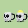 100 North ESNCHMG-SK-2PK Spooky White Halloween Skull Character 17 ounce Glossy Ceramic Coffee Tea Cup Mug For Your Favorite Morning Brew Pack of 2 view 2
