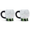 100 North ESNCHMG-SK-2PK Spooky White Halloween Skull Character 17 ounce Glossy Ceramic Coffee Tea Cup Mug For Your Favorite Morning Brew Pack of 2 view 4