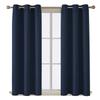 2 Pannels Combined Size) Blackout Grommet Polyester Blend Curtains Perfect for Making Your Bedroom and Living Room Beautifull Navy Blue,(Wide 52 Inch by 120 Inch Long-2 Pannels Combined Size)) view 1