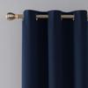 2 Pannels Combined Size) Blackout Grommet Polyester Blend Curtains Perfect for Making Your Bedroom and Living Room Beautifull Navy Blue,(Wide 52 Inch by 120 Inch Long-2 Pannels Combined Size)) view 3