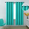 2 Pannels Combined Size) Blackout Grommet Polyester Blend Curtains Perfect for Making Your Bedroom and Living Room Beautifull Turquoise,(Wide 42 Inch by 84 Inch Long-2 Pannels Combined Size)) view 1