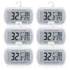AEVETE 6 Pack Waterproof Digital Refrigerator Thermometer Large LCD, Freezer Room Thermometer with Magnetic Back, No Frills Easy to Read view 1