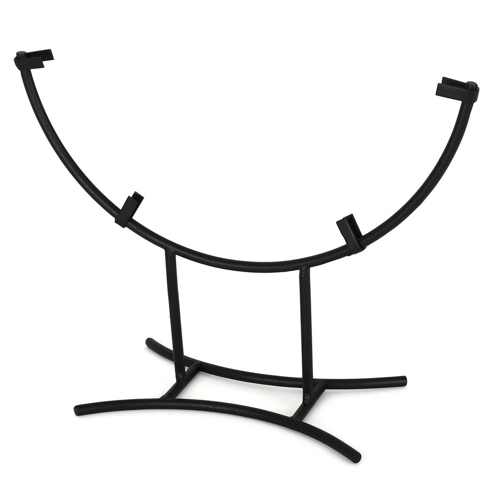 Milltown Merchants Round Metal Display Stand - Hoisted Display Stand - Fused Glass Art Base - Plate Stand/Plate Holder - Round Art Panel Stand (3, 10 inch)
