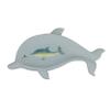 3D Resin Self-Drainning Soap Dish, Resin Oval Soap Bar Holder Mother & Baby Dolphins. The Dolphins Ocean Animal Landscape view 1