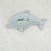 3D Resin Self-Drainning Soap Dish, Resin Oval Soap Bar Holder Mother & Baby Dolphins. The Dolphins Ocean Animal Landscape view 2