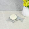 3D Resin Self-Drainning Soap Dish, Resin Oval Soap Bar Holder Mother & Baby Dolphins. The Dolphins Ocean Animal Landscape view 4