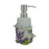 7-inch Dolphin Soap Dispenser - Mother & Baby Resin Bath Organizer, Beach & Coastal Bathroom Decor with Ocean Theme Hygienic Design view 1