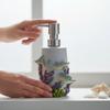 7-inch Dolphin Soap Dispenser - Mother & Baby Resin Bath Organizer, Beach & Coastal Bathroom Decor with Ocean Theme Hygienic Design view 3