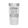 Get Faded Barber Tumbler - 20oz Engraved Stainless Steel Cup - White view 1