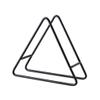 BESTonZON Round Coaster Holder Triangle Coaster Holder Black Iron Metal Holder Storage for Both Round and Square Coasters Fit 4 to 9 Pieces Coasters, 4.3 Inch Square Coaster Holder view 1