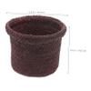 Seaweed Woven Plant Basket, Decorative Flower Pot Planter for Home Office view 2