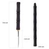 304 Stainless Steel Ice Pick Puer Puerh Tea Knife Tea Cake Pick Tool with Safety Cover Solid Bamboo Handle for Breaking Ice Kitchen Tool, Bartender, Picnics, Camping (Black) view 2