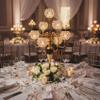 Candelabra Centerpieces for Table, Candle Holder for Table Centerpieces, 7Arm Tall Crystal Candelabra Candle Holder, Gold Centerpiece for Table Wedding Christmas Party Event view 2