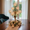 Candelabra Centerpieces for Table, Candle Holder for Table Centerpieces, 7Arm Tall Crystal Candelabra Candle Holder, Gold Centerpiece for Table Wedding Christmas Party Event view 4