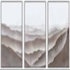 SIGNWIN Framed Canvas Print Wall Art Set Pastel Brown Mountain Range Horizon Nature Wilderness Illustrations Modern Art Decorative Nordic Abstract for Living Room, Bedroom, Office - 16"x24"x3 White view 1