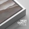 SIGNWIN Framed Canvas Print Wall Art Set Pastel Brown Mountain Range Horizon Nature Wilderness Illustrations Modern Art Decorative Nordic Abstract for Living Room, Bedroom, Office - 16"x24"x3 White view 4