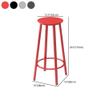 KWOKING Contemporary Footrest Backless Barstool Matte Finish Iron Stool Nordic Bar Chair Simple Bar Stool Home Rotating High Chair Black Set of 2 Bar Stool(30" H) view 3