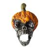JHION Halloween Pumpkin Skull Decoration, Resin Pumpkin Skull Ornaments for Halloween Party Home Outdoor Decor view 1