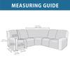 7Pcs L Shape Sectional Recliner Sofa Covers, 5 Seat Stretch Couch Cover for Reclining Couch Reclining Sofa Slipcover Furniture Protector for Living Room view 2
