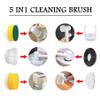 Household Electric Spin Scrubber, Cordless Power Cleaning Brush with 6 Replaceable Brush Heads, Handheld Shower Cleaner Brush, Rechargeable Scrub Brush for Kitchen, Bathroom, Wall view 3