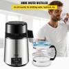 VEVOR Water Distiller, 304 Stainless Steel Countertop Water Stiller, 0.3Gal/H, 0-99H Timing Dual Temp Display, 1.1Gal Distilled Water Maker Machine, Glass Carafe, 3 Carbon Bags, Citric Acid Powder view 2