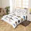 Bass Fish Bedding Sets Full Size Boys Teens Kids Ocean Theme Bedspread Cover,Big Pike Fish Duvet Cover Sea Animal Print Bedding Sets Bass Big Fish Decor Comforter Cover for Adult Youth Girls Men view 2