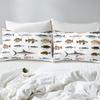 Bass Fish Bedding Sets Full Size Boys Teens Kids Ocean Theme Bedspread Cover,Big Pike Fish Duvet Cover Sea Animal Print Bedding Sets Bass Big Fish Decor Comforter Cover for Adult Youth Girls Men view 4