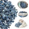 Yew & Tulip Natural Crushed Shells Chips, 64 oz (4 lb) Irregular Mother of Pearl Mosaic Fragments for Crafts, Home Dcor, Vase Filler, Wedding, Wedding, DIY (64 oz (4 lb), Dark Blue) view 1