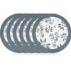 6 Pcs Silicone Pastry Mat, Counter Mats Baking Mats Dough Roll Mats Oven Liners Fondant/Pie Mats for Bread Making Tools And Supplies, Dough Rolling mat, Pie Crust, Fondant Mat (White+Grey) view 3
